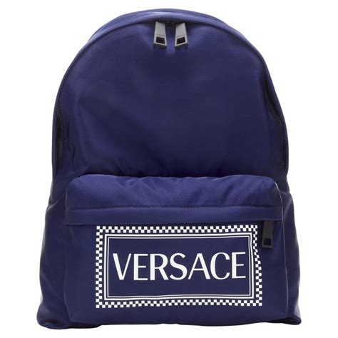 versace navy blue backpack